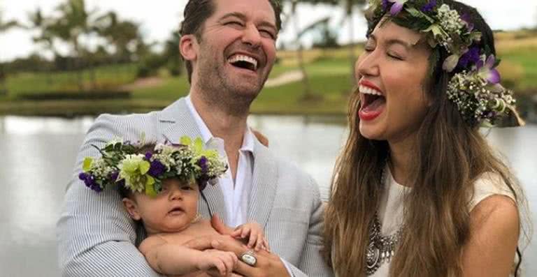 Matthew Morrison com a mulher e o filho - Reprodução / Instagram