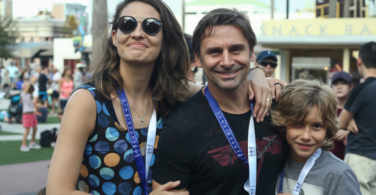 Murilo Rosa, Fernanda Tavares e Lucas na Universal Studios, em Orlando - Raphael Castello