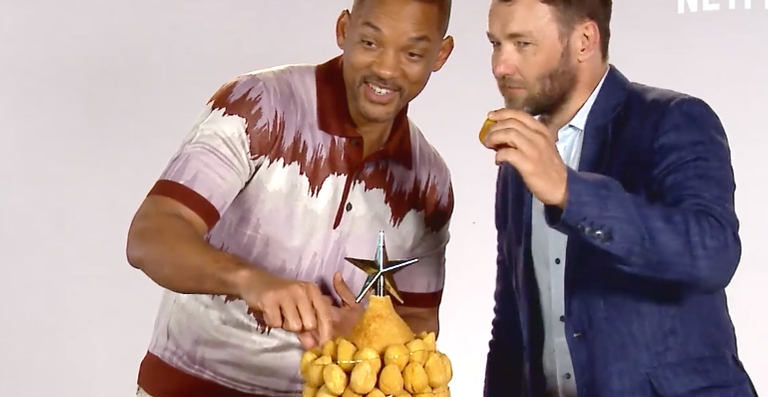 Will Smith ganha árvore de Natal de coxinha - reprodução