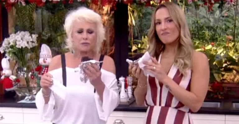 Ana Maria Braga e Claudia Leitte: brincadeiras no 'Mais Você' - Reprodução