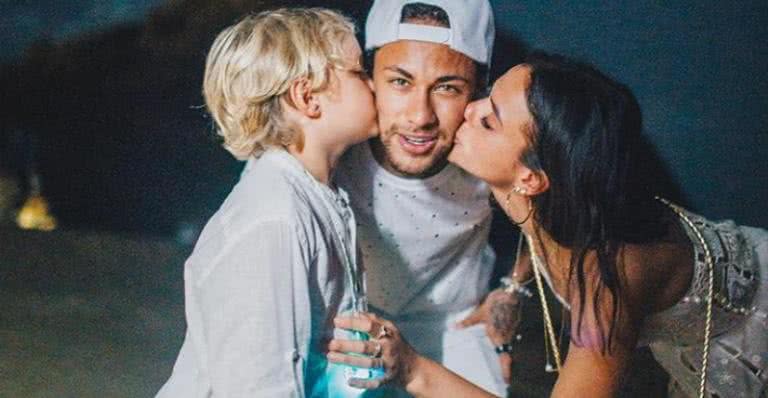 Neymar, Davi Lucca e Bruna Marquezine - Raul Aragão / Reprodução Instagram