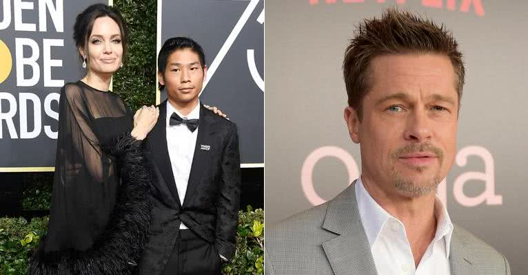 Brad Pitt se irrita com Angelina Jolie por ela levar o filho no Globo de Ouro - Getty Images