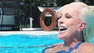 Ana Maria Braga: dia de folga à beira da piscina - Reprodução