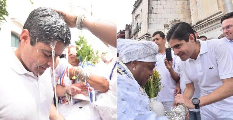 Prefeito de Salvador Antonio Carlos Magalhães Neto participa da lavagem da Igreja do Senhor do Bonfim - Divulgação