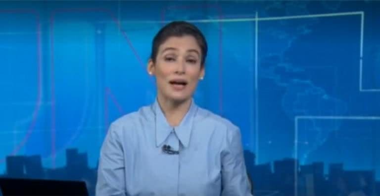 Voz de Renata Vasconcellos no 'Jornal Nacional' assusta fãs - Reprodução