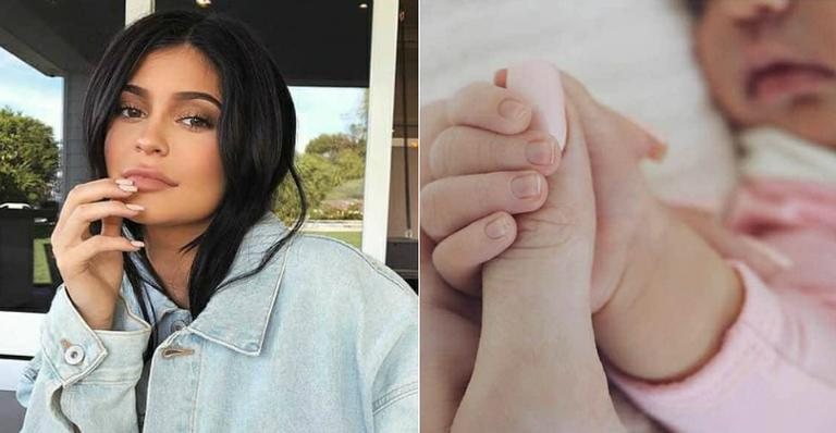 Kylie Jenner publicou foto da mãozinha da filha - Instagram/Reprodução