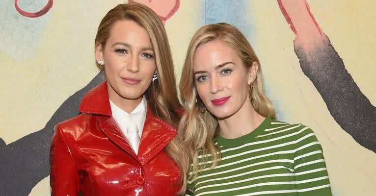 Blake Lively e Emily Blunt no desfile de Michael Kors - Getty Images