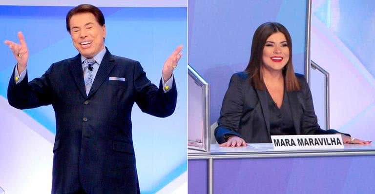 Silvio Santos e Mara Maravilha - Lourival Ribeiro/SBT