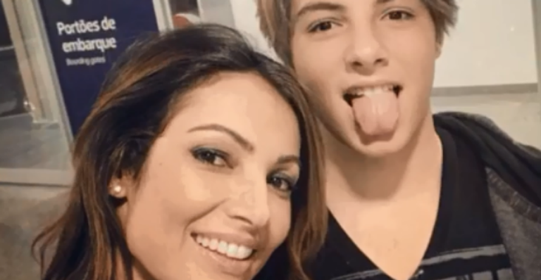 Patricia Poeta e o filho, Felipe - Reprodução Instagram