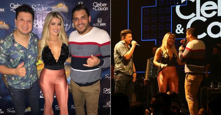 Jaquele Grohalski  canta com dupla sertaneja em SP - Divulgação