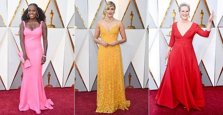 Estrelas desfilam cores no red carpet do Oscar 2018 - Getty Images