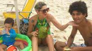 Antonia Fontenelle se diverte na praia com os filhos Samuel e Salvatore - Instagram/Reprodução