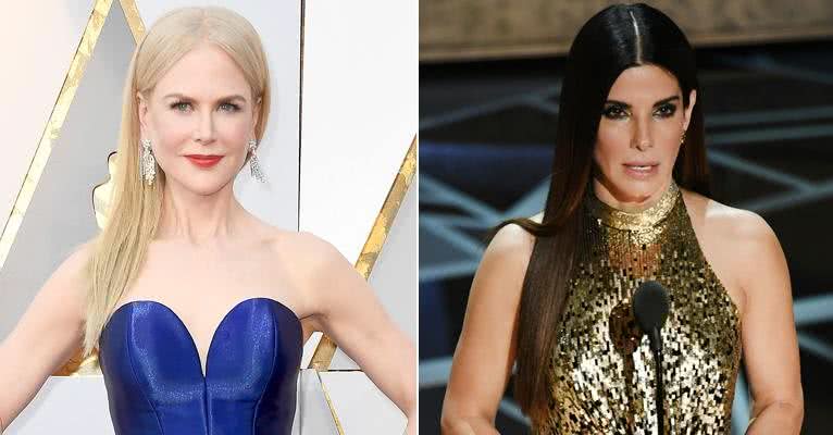 Como conquistar o cabelo liso chapado de Nicole Kidman e Sandra Bullock no Oscar 2018 - Getty Images