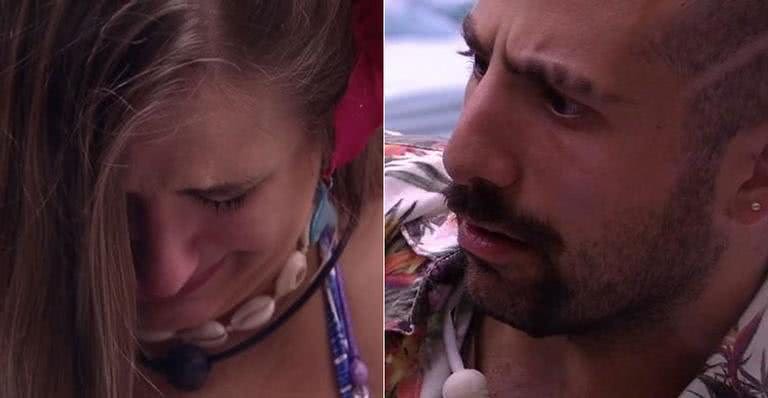 Romance esfria e Kaysar e Patrícia discutem feio no 'BBB18' - TV Globo/ Reprodução