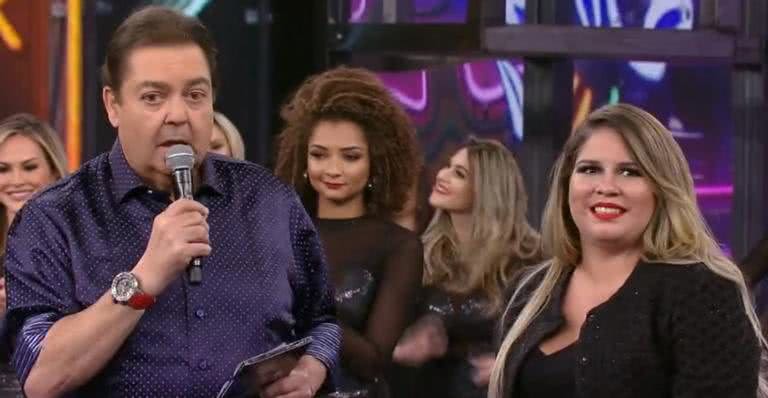 Faustão e Marília Mendonça - TV Globo/Reprodução