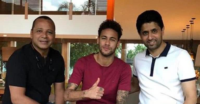 Neymar, Neymar Jr. e Nasser Al-Khelaifi - Instagram/Reprodução