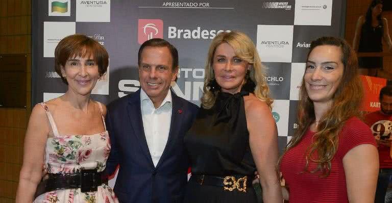 Vivianne Senna, João Doria, Bia Doria e Bianca Senna em Ayrton Senna - O Musical - Francisco Cepeda/AgNews