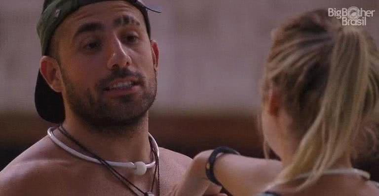 Kaysar e Jéssica falam sobre eliminação - reproduçâo/Globo