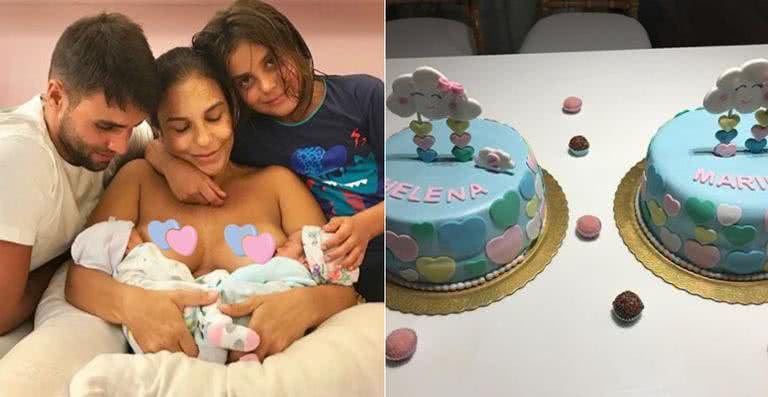 Marido de Ivete Sangalo mostra os bolos de mêsversário das filhas gêmeas - Reprodução / Instagram