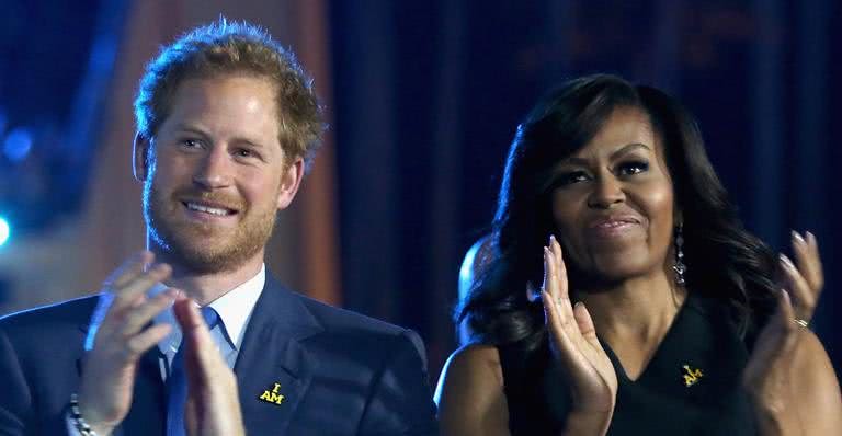 Príncipe Harry e Michelle Obama - Getty Images