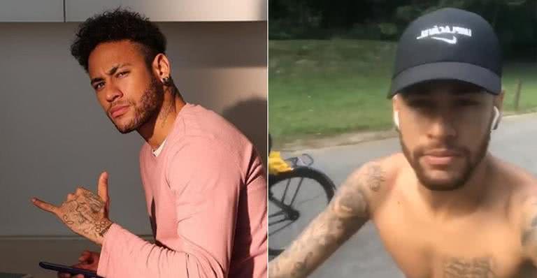 Ainda em recuperação, Neymar publica vídeo andando de bicicleta - Reprodução/Instagram