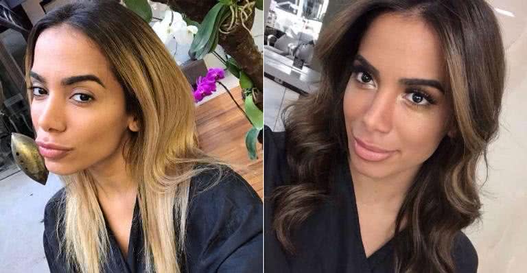 Anitta muda o visual e volta a ser morena - Reprodução Instagram