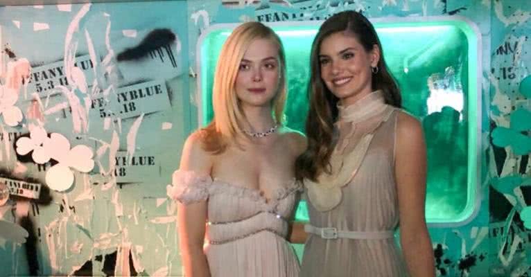 Em Nova York, Camila Queiroz conhece Elle Fanning em evento da Tifanny - Divulgação