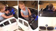 Gabriel, filho de Gusttavo Lima, dirigindo o próprio carro - Reprodução/ Instagram