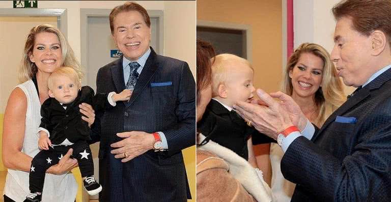 Karina Bacchi, Enrico e Silvio Santos - Lourival Ribeiro - SBT