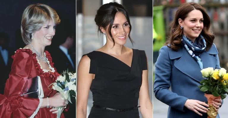 Diana Spencer, Meghan Markle e Kate Middleton - Getty Images