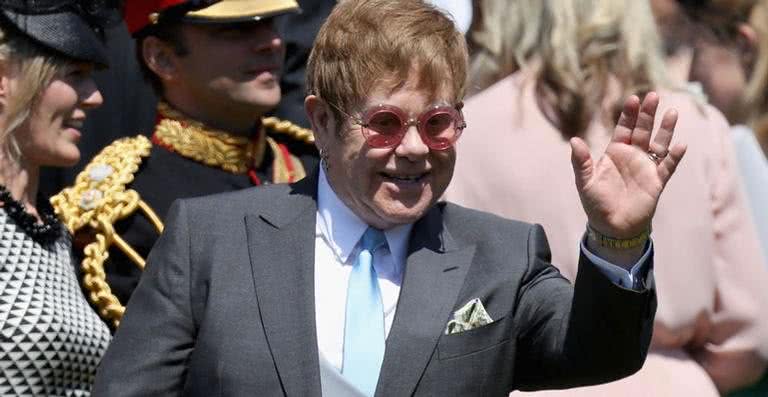 Elton John no casamento do príncipe Harry com Meghan Markle - Getty Images