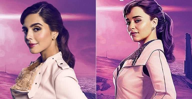 Giovanna Lancellotti caracterizada como Qi'ra, personagem de Emilia Clarke em 'Han Solo' - André Nicolau