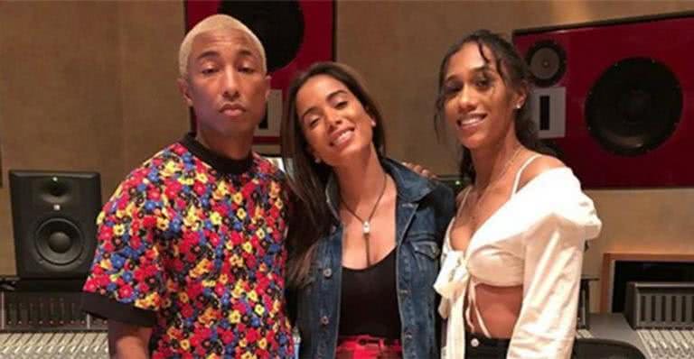 Pharrell Williams, Anitta e Bia - Reprodução/Instagram