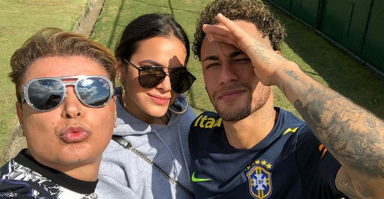 David Brazil, Bruna Marquezine e Neymar Jr. - Reprodução Instagram