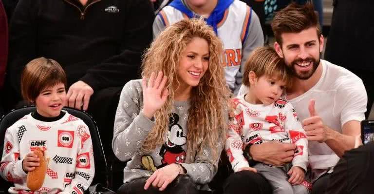 Milan, Shakira, Sasha e Gerard Piqué - GETTY IMAGES