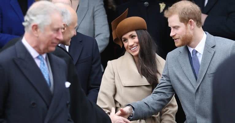 Príncipe Charles, Harry e Meghan Markle - Getty Images