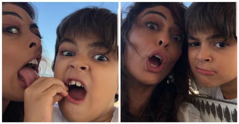 Juliana Paes em fotos divertidas com a família - Reprodução/ Instagram