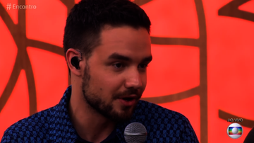 Liam Payne no Encontro - TV Globo/Reprodução