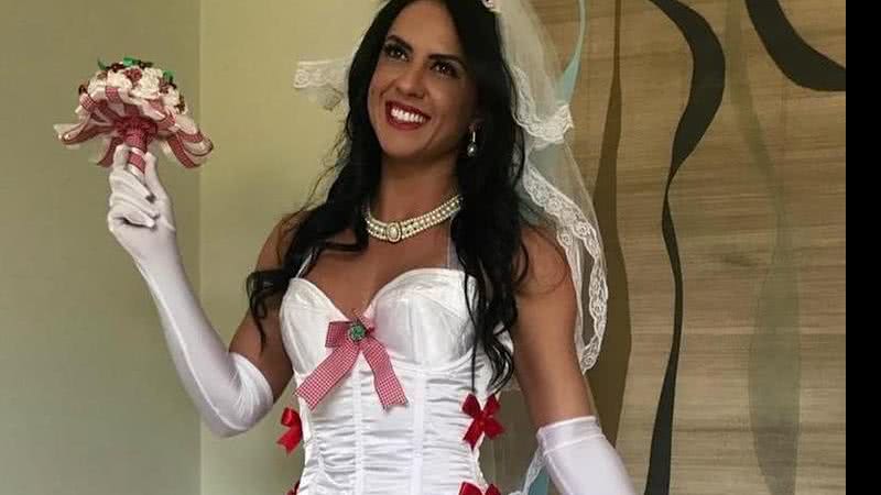 Graciele Lacerda em vestido de noiva - Reprodução/ Instagram