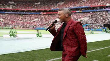 Robbie Williams na abertura da Copa do Mundo 2018 - Getty Images