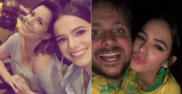 Fernanda Souza, Bruna Marquezine e Léo Fuchs - Reprodução / Instagram