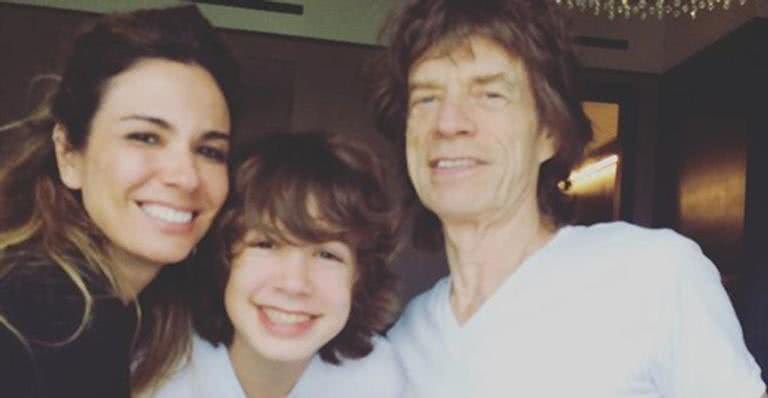 Luciana Gimenez, Lucas e Mick Jagger - Reprodução / Instagram