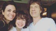 Luciana Gimenez, Lucas e Mick Jagger - Reprodução / Instagram