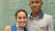 Professora Rita de Cássia e Gabriel Jesus - Reprodução Facebook