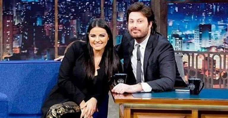 Maite Perroni durante entrevista no 'The Noite' - Instagram/Reprodução