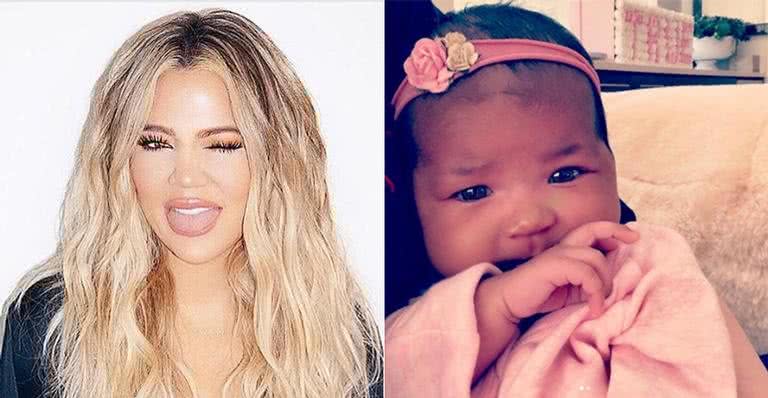 Khloé Kardashian e a filha, True - Reprodução/Instagram