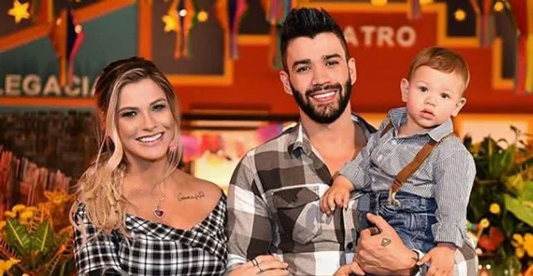 Andressa Suita, Gusttavo Lima e Gabriel - Reprodução / Instagram