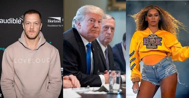 Dan Reynolds, Trump e Beyoncé - Getty Images