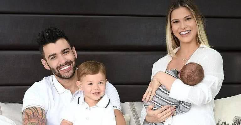 Andressa Suita, Gusttavo Lima, Samuel e Gabriel - Reprodução Instagram