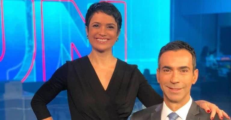 César Tralli e Sandra Annenberg comandam o Jornal Nacional - Reprodução/ Instagram